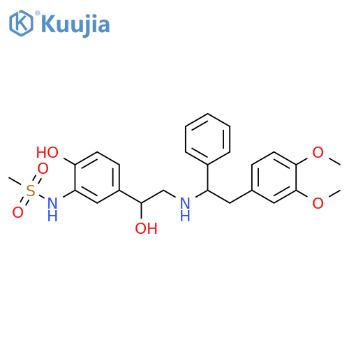 Methanesulfonamide,N-[5-[2-[[2-(3,4-dimethoxyphenyl)-1-phenylethyl]amino]-1-hydroxyethyl]-2-hydroxyphenyl]- structure