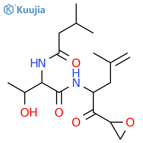 Butanamide, N-[(1S,2R)-2-hydroxy-1-[[[(1S)-3-methyl-1-(2-oxiranylcarbonyl)-3-buten-1-yl]amino]carbonyl]propyl]-3-methyl- structure