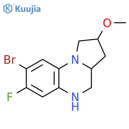 8-Bromo-7-fluoro-2-methoxy-1H,2H,3H,3aH,4H,5H-pyrrolo1,2-aquinoxaline structure