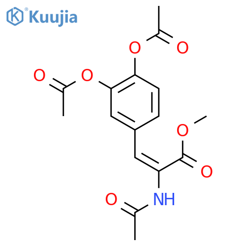 METHYL 2-ACETAMIDO-3-(3,4-DIACETOXYPHENYL)-2-PROPENOATE structure