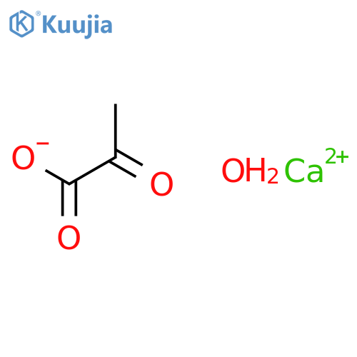 Propanoic acid, 2-oxo-,calcium salt, hydrate (2:1:5) structure