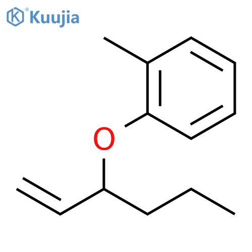 Benzene, 1-(1-ethenylbutoxy)-2-methyl- structure