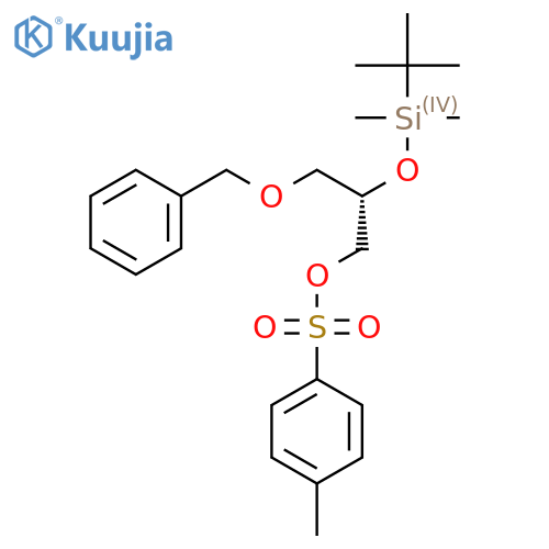 (S)-3-(Benzyloxy)-2-((tert-butyldimethylsilyl)oxy)propyl 4-methylbenzenesulfonate structure