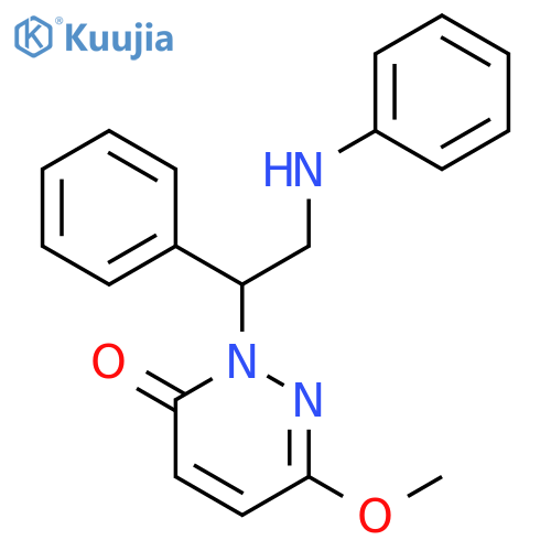 3(2H)-Pyridazinone,6-methoxy-2-[1-phenyl-2-(phenylamino)ethyl]- structure