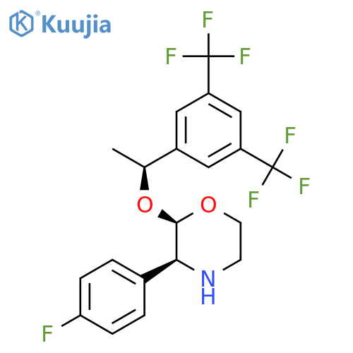 2-(R)-1-(S)-(3,5-Bis(trifluoromethyl)phenyl)ethoxy-3-(S)-fluorophenylmorpholine structure