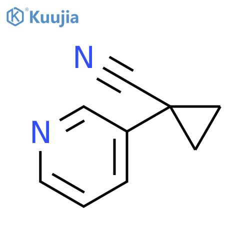 1-(Pyridin-3-yl)cyclopropanecarbonitrile structure