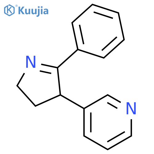 Pyridine, 3-(3,4-dihydro-5-phenyl-2H-pyrrol-4-yl)- structure