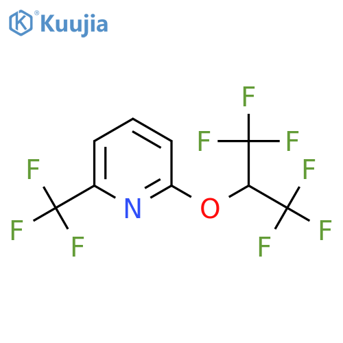 2-(1,1,1,3,3,3-Hexafluoropropan-2-yloxy)-6-(trifluoromethyl)pyridine structure
