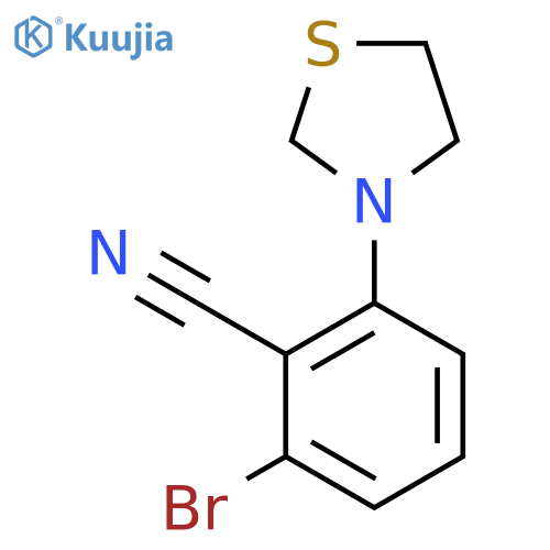 2-Bromo-6-(thiazolidin-3-yl)benzonitrile structure