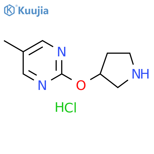 5-Methyl-2-(pyrrolidin-3-yloxy)pyrimidine hydrochloride structure