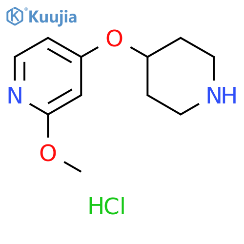 2-Methoxy-4-(piperidin-4-yloxy)pyridine hydrochloride structure