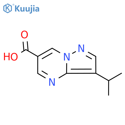 3-Isopropylpyrazolo[1,5-a]pyrimidine-6-carboxylic acid structure