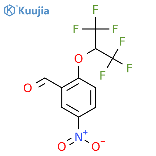 2-(1,1,1,3,3,3-Hexafluoropropan-2-yloxy)-5-nitrobenzaldehyde structure