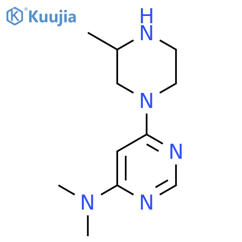 N,N-Dimethyl-6-(3-methylpiperazin-1-yl)pyrimidin-4-amine structure