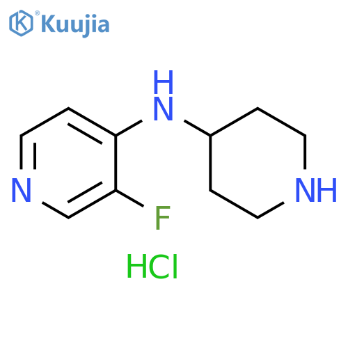 3-Fluoro-N-(piperidin-4-yl)pyridin-4-amine trihydrochloride structure