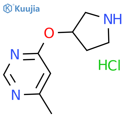 4-Methyl-6-(pyrrolidin-3-yloxy)pyrimidine hydrochloride structure