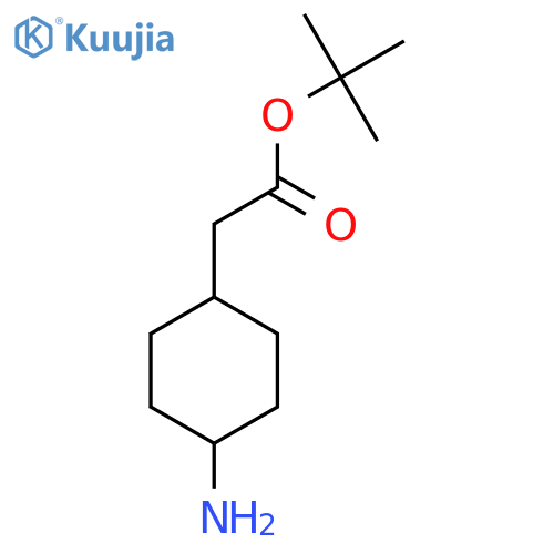 tert-butyl 2-(1s,4s)-4-aminocyclohexylacetate structure