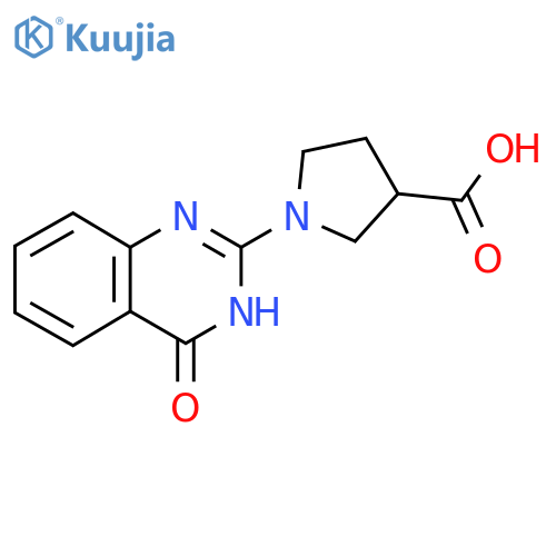 1-(4-Oxo-3,4-dihydroquinazolin-2-yl)pyrrolidine-3-carboxylic acid structure