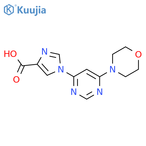 1-(6-Morpholin-4-yl-pyrimidin-4-yl)-1H-imidazole-4-carboxylic acid structure