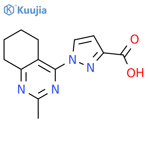 1-(2-Methyl-5,6,7,8-tetrahydroquinazolin-4-yl)-1H-pyrazole-3-carboxylic acid structure