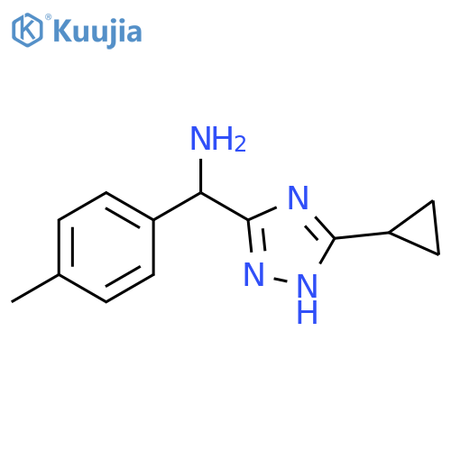 (5-cyclopropyl-1H-1,2,4-triazol-3-yl)-(p-tolyl)methanamine structure