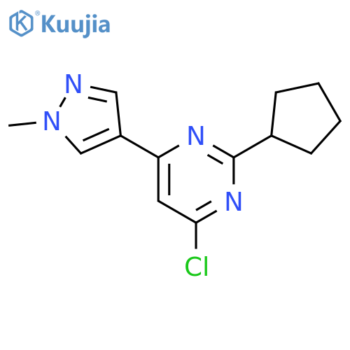 4-Chloro-2-cyclopentyl-6-(1-methyl-1H-pyrazol-4-yl)-pyrimidine structure