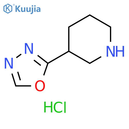 3-(1,3,4-oxadiazol-2-yl)piperidine hydrochloride structure