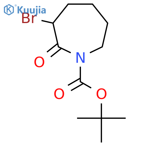 Tert-butyl 3-bromo-2-oxoazepane-1-carboxylate structure