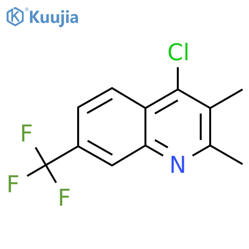 4-Chloro-2,3-dimethyl-7-(trifluoromethyl)quinoline structure