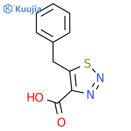 5-Benzyl-[1,2,3]thiadiazole-4-carboxylic acid structure