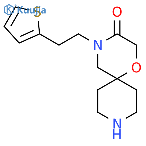 4-(2-(Thiophen-2-yl)ethyl)-1-oxa-4,9-diazaspiro[5.5]undecan-3-one structure