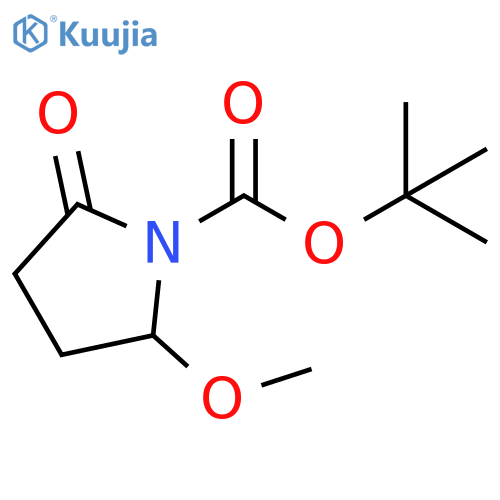 tert-butyl 2-methoxy-5-oxopyrrolidine-1-carboxylate structure