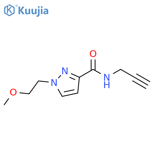 1-(2-Methoxy-ethyl)-1H-pyrazole-3-carboxylic acid prop-2-ynylamide structure