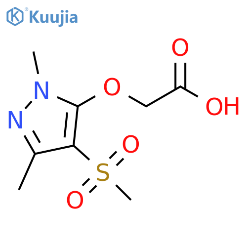 (4-Methanesulfonyl-2,5-dimethyl-2H-pyrazol-3-yloxy)-acetic acid structure