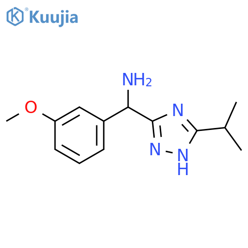 (5-isopropyl-1H-1,2,4-triazol-3-yl)-(3-methoxyphenyl)methanamine structure