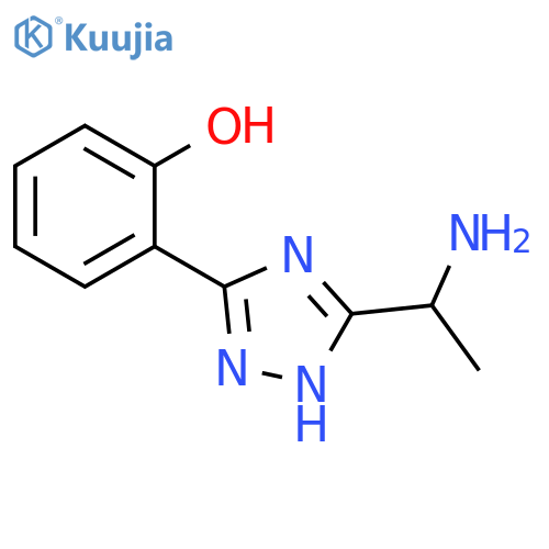 2-[5-(1-Amino-ethyl)-1H-[1,2,4]triazol-3-yl]-phenol structure