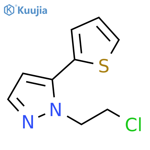 1-(2-Chloro-ethyl)-5-thiophen-2-yl-1H-pyrazole structure