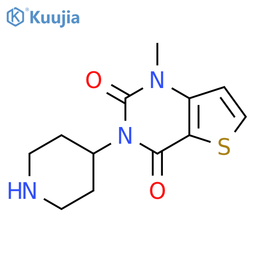 1-Methyl-3-(piperidin-4-yl)thieno[3,2-d]pyrimidine-2,4(1H,3H)-dione structure