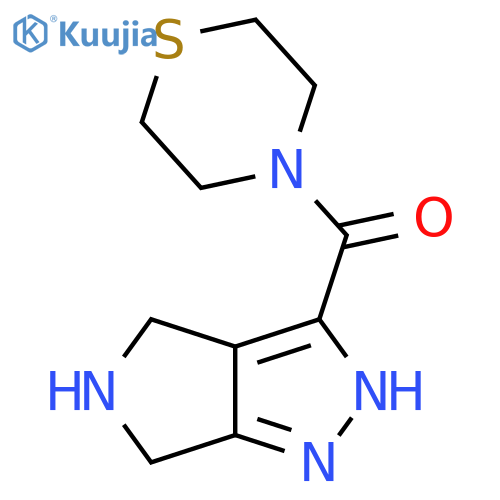 (2,4,5,6-Tetrahydro-pyrrolo[3,4-c]pyrazol-3-yl)-thiomorpholin-4-yl-methanone structure
