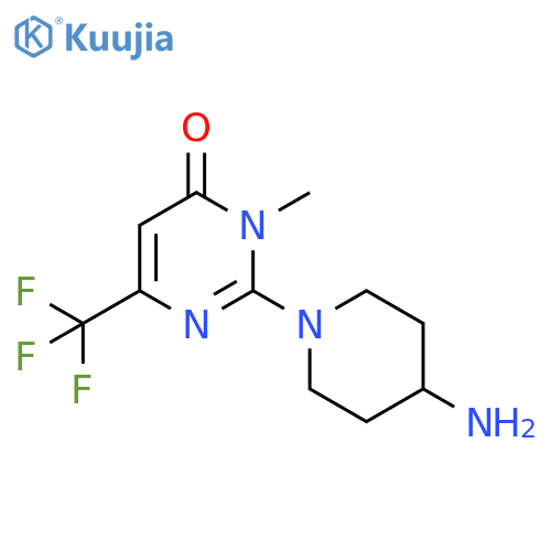 2-(4-Amino-piperidin-1-yl)-3-methyl-6-trifluoromethyl-3H-pyrimidin-4-one structure
