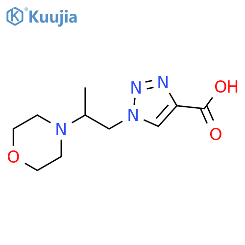 1-(2-Morpholin-4-yl-propyl)-1H-[1,2,3]triazole-4-carboxylic acid structure