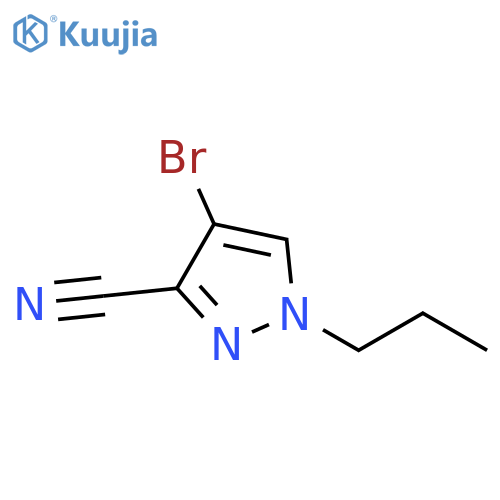 4-Bromo-1-propyl-1H-pyrazole-3-carbonitrile structure