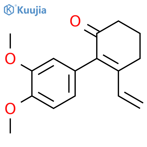 2-Cyclohexen-1-one, 2-(3,4-dimethoxyphenyl)-3-ethenyl- structure