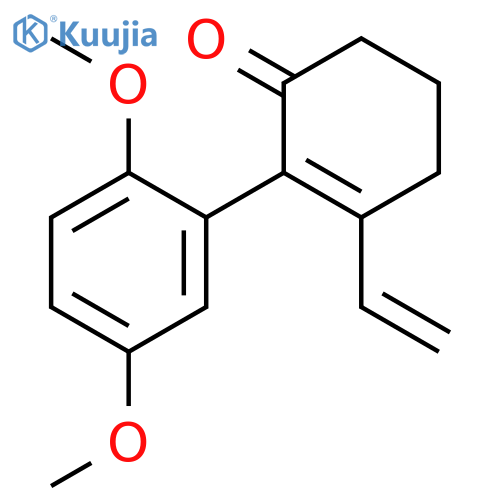 2-Cyclohexen-1-one, 2-(2,5-dimethoxyphenyl)-3-ethenyl- structure