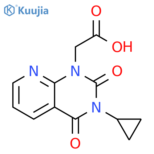 (3-Cyclopropyl-2,4-dioxo-3,4-dihydro-2H-pyrido[2,3-d]pyrimidin-1-yl)-acetic acid structure