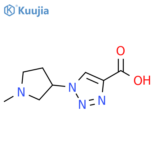 1-(1-methylpyrrolidin-3-yl)-1H-1,2,3-triazole-4-carboxylic acid structure