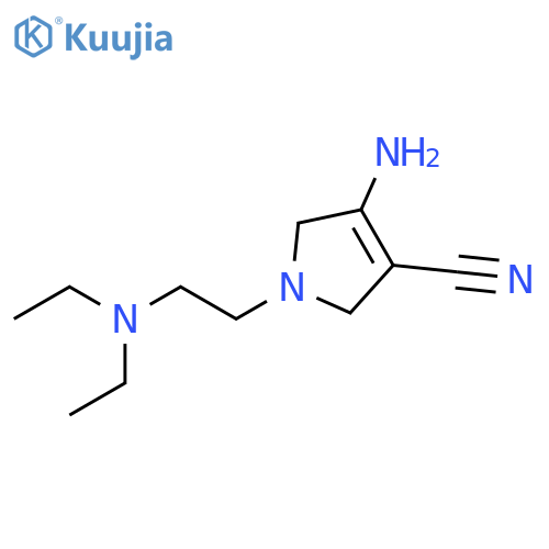 4-Amino-1-(2-diethylamino-ethyl)-2,5-dihydro-1H-pyrrole-3-carbonitrile structure