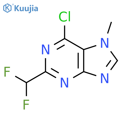 6-Chloro-2-(difluoromethyl)-7-methyl-7H-purine structure