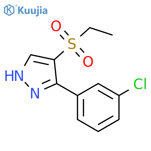 3-(3-Chloro-phenyl)-4-ethanesulfonyl-1H-pyrazole structure