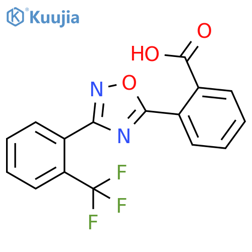 2-[3-(2-Trifluoromethyl-phenyl)-[1,2,4]oxadiazol-5-yl]-benzoic acid structure